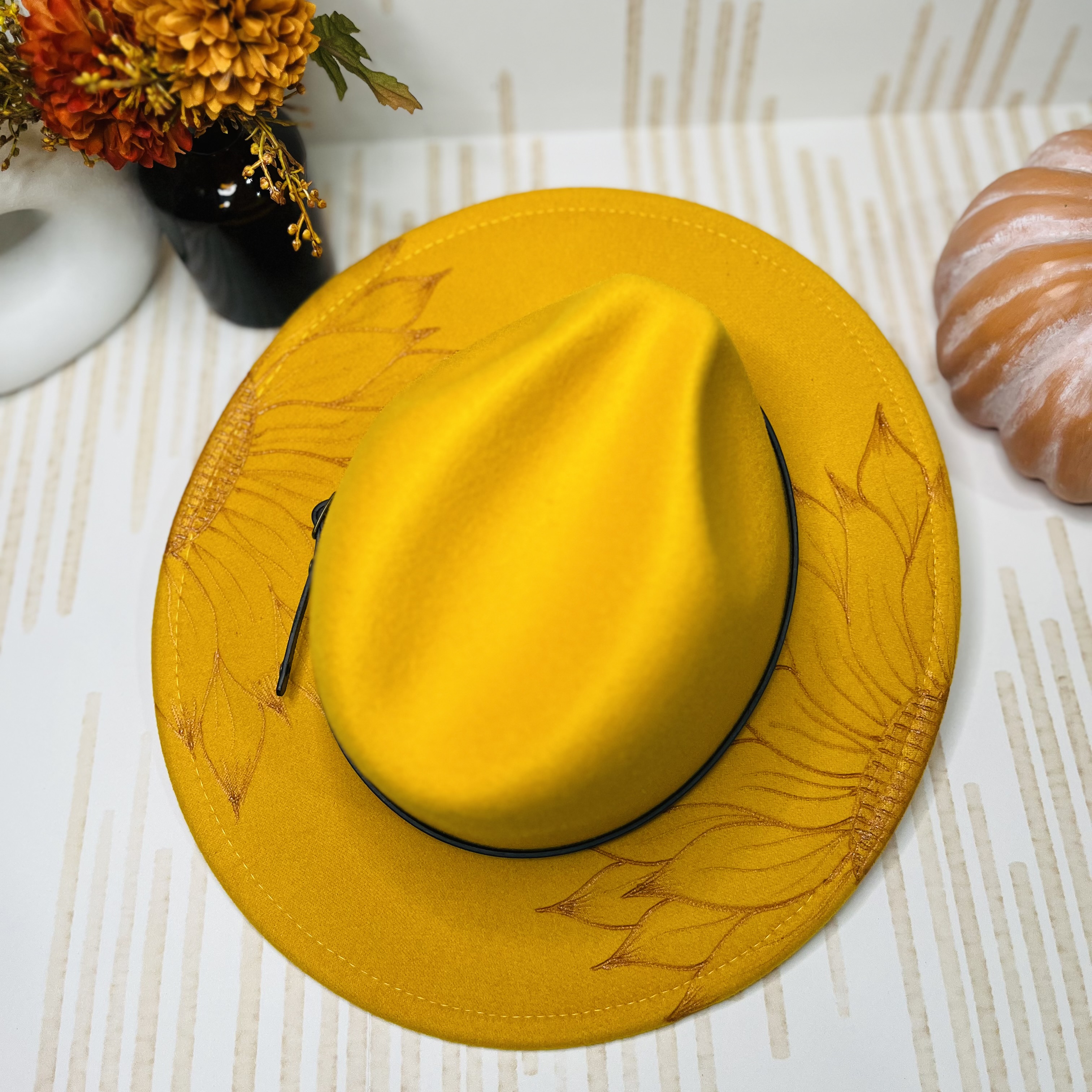 Sunflower Fedora - Mustard